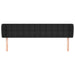 Tăblie de pat cu aripioare negru 163x23x78/88cm piele ecologică - WALTI WALTI