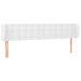 Tăblie de pat cu aripioare alb 163x23x78/88 cm piele ecologică - WALTI WALTI