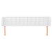 Tăblie de pat cu aripioare alb 163x23x78/88 cm piele ecologică - WALTI WALTI