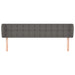 Tăblie de pat cu aripioare gri 163x23x78/88 cm piele ecologică - WALTI WALTI