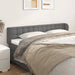 Tăblie de pat cu aripioare gri 163x23x78/88 cm piele ecologică - WALTI WALTI