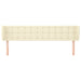 Tăblie de pat cu aripioare crem 183x23x78/88 cm piele ecologică - WALTI WALTI
