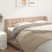 Tăblie pat cu aripioare cappuccino 183x23x78/88 cm piele eco - WALTI WALTI