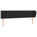 Tăblie de pat cu aripioare negru 203x23x78/88cm piele ecologică - WALTI WALTI