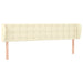 Tăblie de pat cu aripioare crem 203x23x78/88 cm piele ecologică - WALTI WALTI