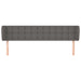 Tăblie de pat cu aripioare gri 203x23x78/88 cm piele ecologică - WALTI WALTI