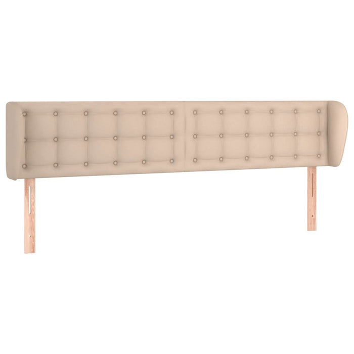 Tăblie pat cu aripioare cappuccino 203x23x78/88cm piele eco - WALTI WALTI