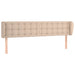 Tăblie pat cu aripioare cappuccino 203x23x78/88cm piele eco - WALTI WALTI