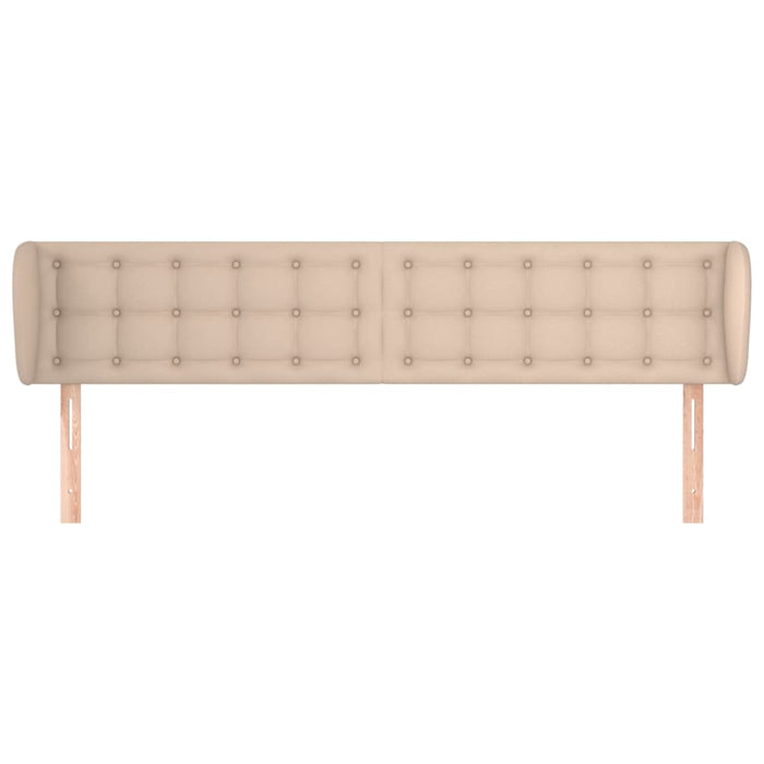Tăblie pat cu aripioare cappuccino 203x23x78/88cm piele eco - WALTI WALTI