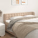 Tăblie pat cu aripioare cappuccino 203x23x78/88cm piele eco - WALTI WALTI