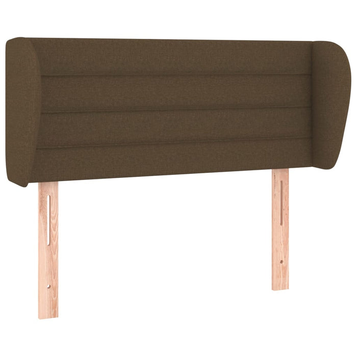 Tăblie de pat cu aripioare maro închis 83x23x78/88 cm textil - WALTI WALTI
