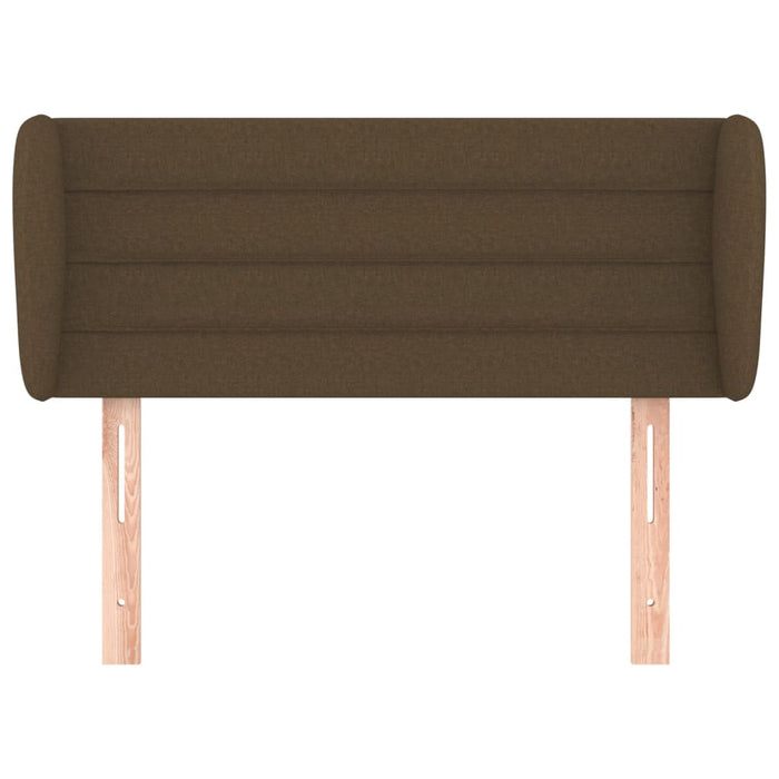 Tăblie de pat cu aripioare maro închis 83x23x78/88 cm textil - WALTI WALTI