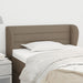 Tăblie de pat cu aripioare gri taupe 83x23x78/88 cm textil - WALTI WALTI