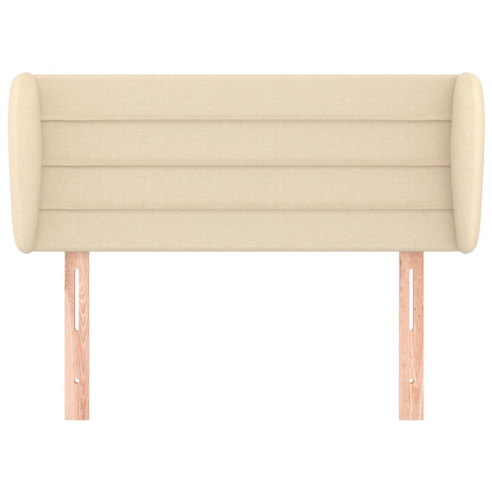 Tăblie de pat cu aripioare crem 83x23x78/88 cm material textil - WALTI WALTI