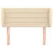 Tăblie de pat cu aripioare crem 83x23x78/88 cm material textil - WALTI WALTI