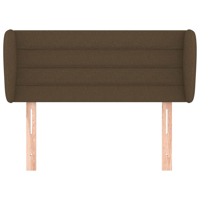 Tăblie de pat cu aripioare maro închis 93x23x78/88 cm textil - WALTI WALTI