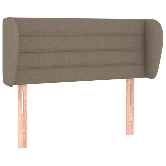 Tăblie de pat cu aripioare gri taupe 93x23x78/88 cm textil - WALTI WALTI