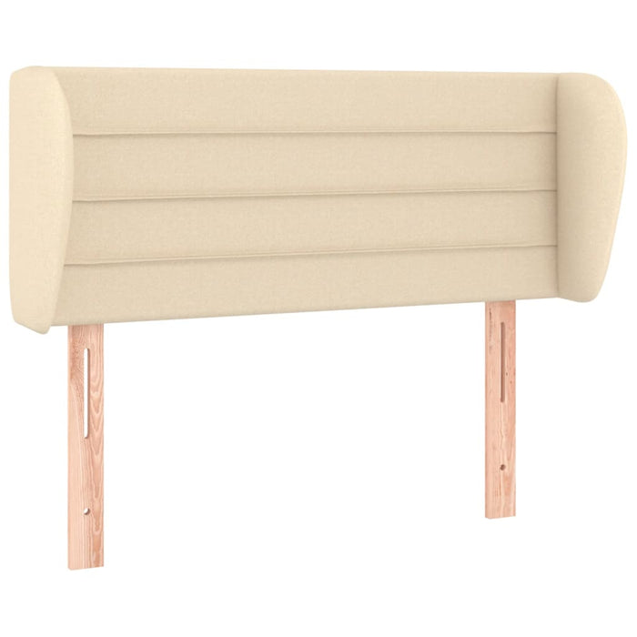 Tăblie de pat cu aripioare crem 93x23x78/88 cm textil - WALTI WALTI