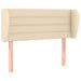 Tăblie de pat cu aripioare crem 93x23x78/88 cm textil - WALTI WALTI