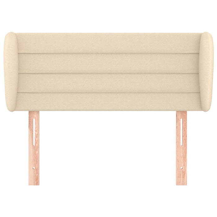 Tăblie de pat cu aripioare crem 93x23x78/88 cm textil - WALTI WALTI