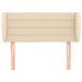 Tăblie de pat cu aripioare crem 93x23x78/88 cm textil - WALTI WALTI