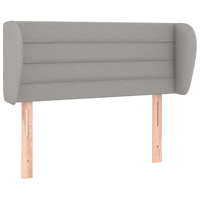 Tăblie de pat cu aripioare gri deschis 103x23x78/88 cm textil - WALTI WALTI