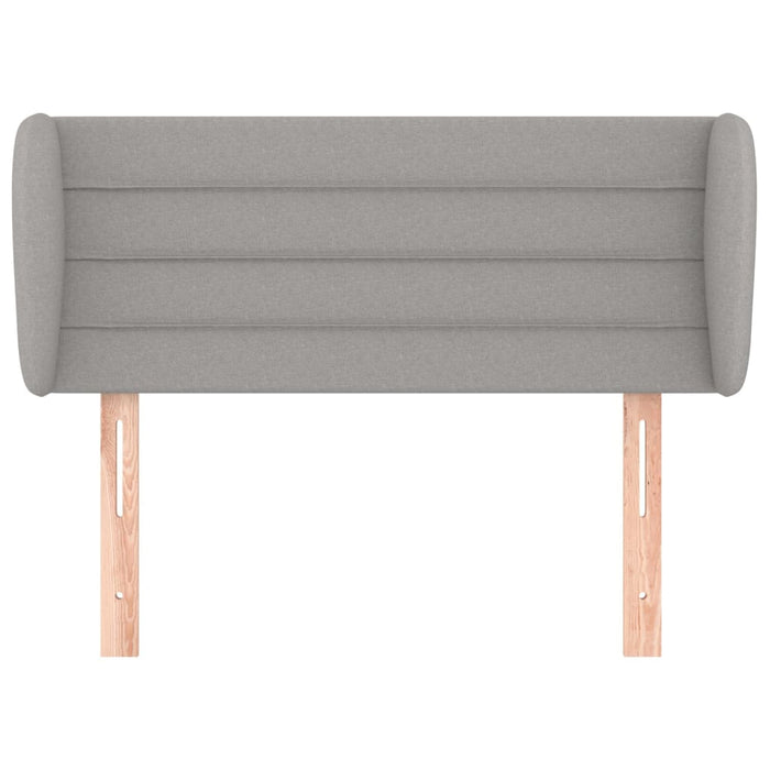 Tăblie de pat cu aripioare gri deschis 103x23x78/88 cm textil - WALTI WALTI