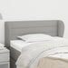 Tăblie de pat cu aripioare gri deschis 103x23x78/88 cm textil - WALTI WALTI