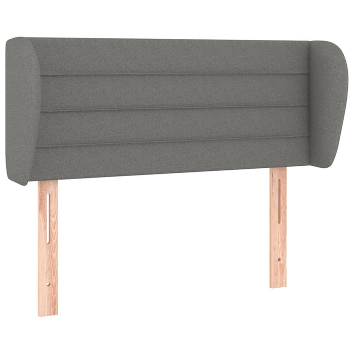 Tăblie de pat cu aripioare gri închis 103x23x78/88 cm textil - WALTI WALTI