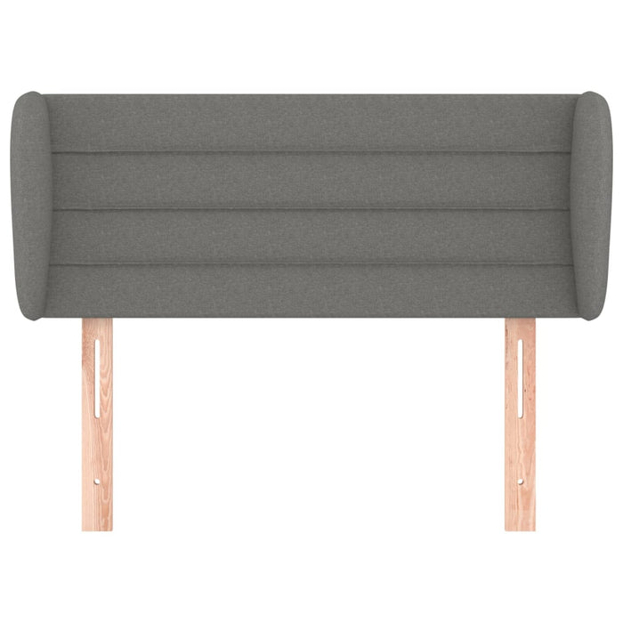 Tăblie de pat cu aripioare gri închis 103x23x78/88 cm textil - WALTI WALTI