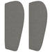 Tăblie de pat cu aripioare gri închis 103x23x78/88 cm textil - WALTI WALTI