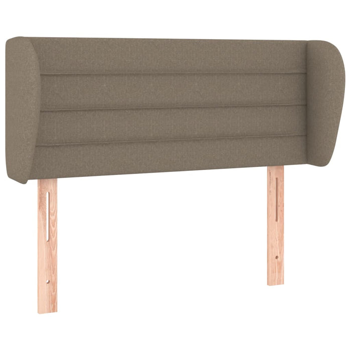 Tăblie de pat cu aripioare gri taupe 103x23x78/88 cm textil - WALTI WALTI