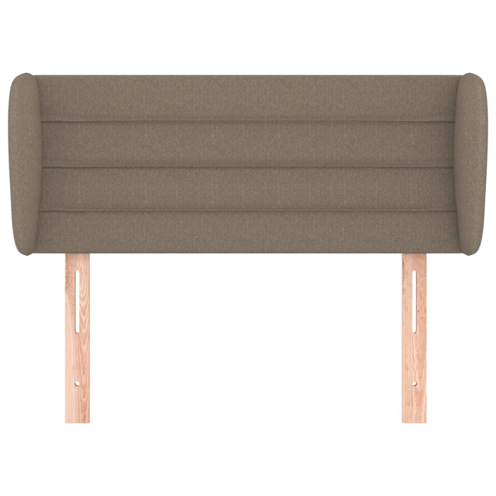Tăblie de pat cu aripioare gri taupe 103x23x78/88 cm textil - WALTI WALTI