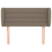 Tăblie de pat cu aripioare gri taupe 103x23x78/88 cm textil - WALTI WALTI