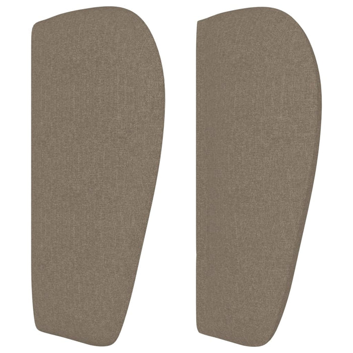Tăblie de pat cu aripioare gri taupe 103x23x78/88 cm textil - WALTI WALTI