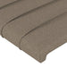 Tăblie de pat cu aripioare gri taupe 103x23x78/88 cm textil - WALTI WALTI