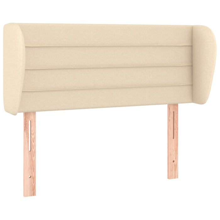 Tăblie de pat cu aripioare crem 103x23x78/88 cm textil - WALTI WALTI