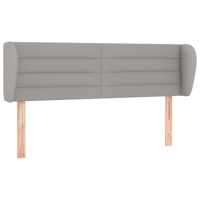 Tăblie de pat cu aripioare gri deschis 147x23x78/88 cm textil - WALTI WALTI