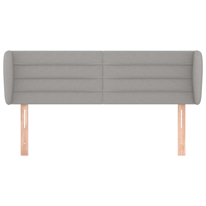 Tăblie de pat cu aripioare gri deschis 147x23x78/88 cm textil - WALTI WALTI