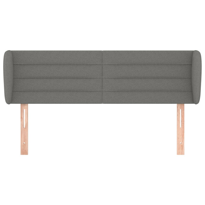Tăblie de pat cu aripioare gri închis 147x23x78/88 cm textil - WALTI WALTI