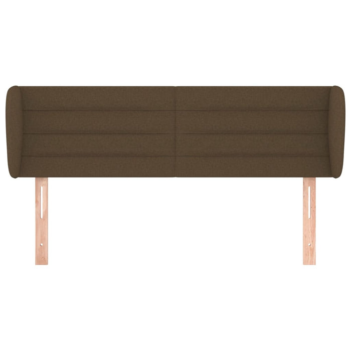 Tăblie de pat cu aripioare maro închis 147x23x78/88 cm textil - WALTI WALTI