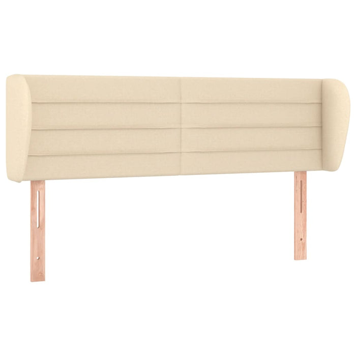 Tăblie de pat cu aripioare crem 147x23x78/88 cm material textil - WALTI WALTI