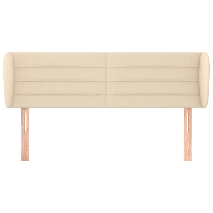 Tăblie de pat cu aripioare crem 147x23x78/88 cm material textil - WALTI WALTI