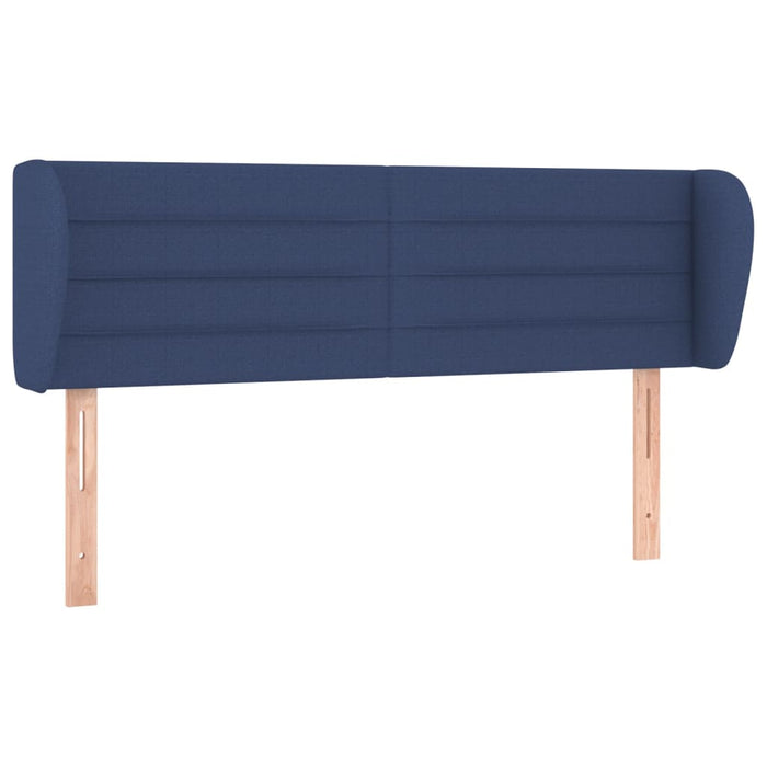 Tăblie de pat cu aripioare, albastru, 147x23x78/88 cm textil - WALTI WALTI