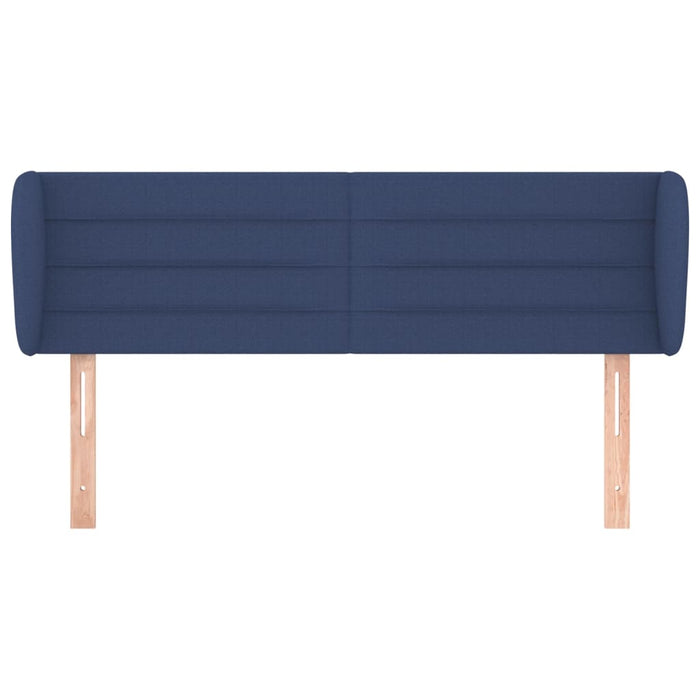 Tăblie de pat cu aripioare, albastru, 147x23x78/88 cm textil - WALTI WALTI