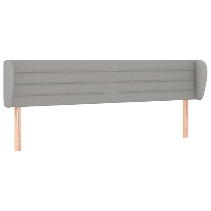 Tăblie de pat cu aripioare gri deschis 163x23x78/88 cm textil - WALTI WALTI