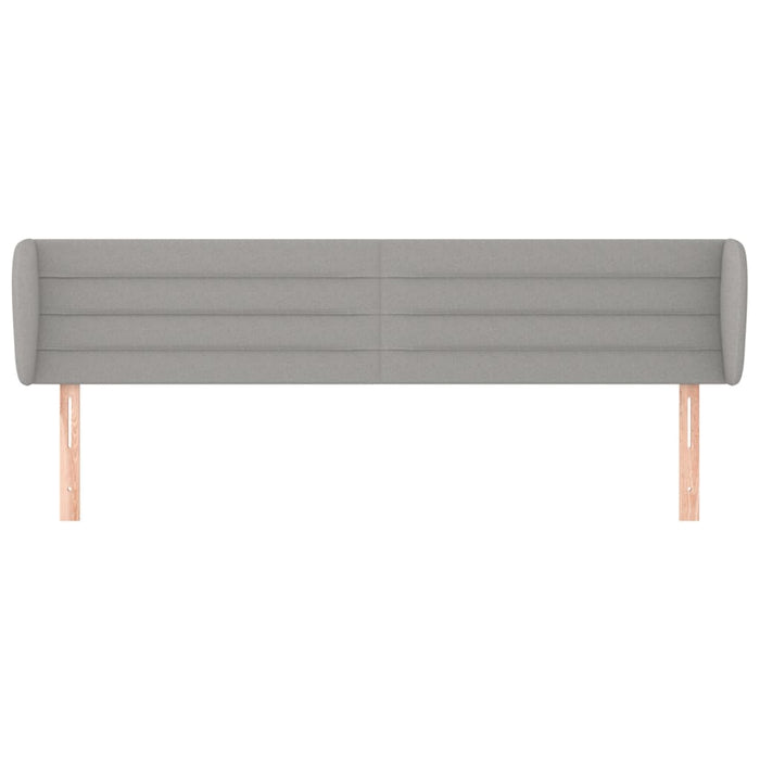 Tăblie de pat cu aripioare gri deschis 163x23x78/88 cm textil - WALTI WALTI