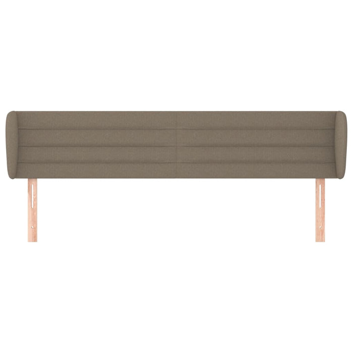 Tăblie de pat cu aripioare gri taupe 163x23x78/88 cm textil - WALTI WALTI