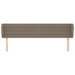 Tăblie de pat cu aripioare gri taupe 163x23x78/88 cm textil - WALTI WALTI