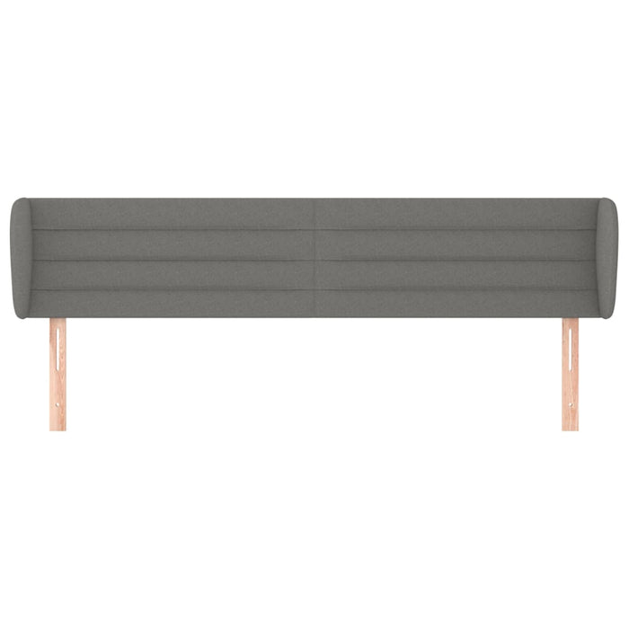 Tăblie de pat cu aripioare gri închis 183x23x78/88 cm textil - WALTI WALTI